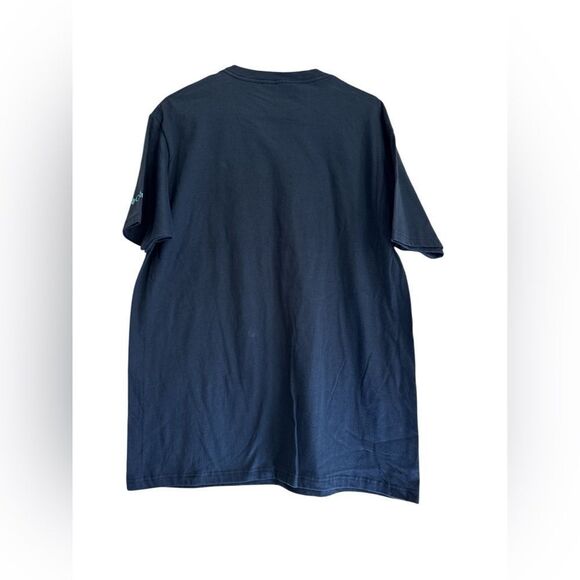 NWOT Columbia Navy Tee with Rainbow Design - Picture 2 of 4